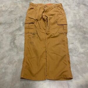 Vintage y2k 90s baggy workwear tan earth tones dickies carpenter dungaree pants